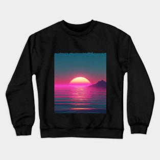 Synthwave style sunset Crewneck Sweatshirt